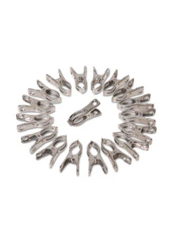 Metal Medium Garden Clips 2.25", Set Of 18 -Eco Garden Shop 8612443 0032 metal medium garden clips set of 18