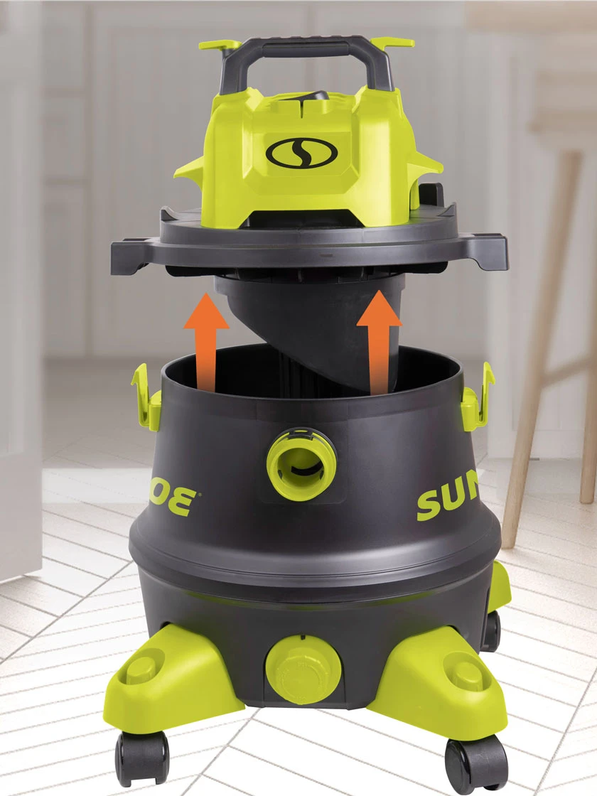 Sun Joe® 8-Gal 1200W 6.5 Pk HP Wet/Dry Shop Vac, HEPA,w/Cleaning Attachments 5 Sun Joe® 8-Gal 1200W 6.5 Pk HP Wet/Dry Shop Vac, HEPA,w/Cleaning Attachments - Image 3