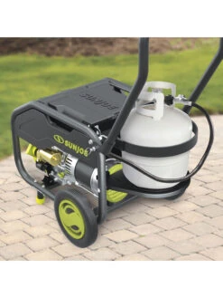 Sun Joe® 4,100/3,300-Running Watt Propane Powered Portable Generator W/24VBattery Starter -Eco Garden Shop 8612525 06v