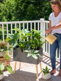 Ava Self-Watering Rectangular Planter -Eco Garden Shop 8612691 0011 1