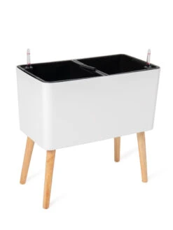 Ava Self-Watering Rectangular Planter -Eco Garden Shop 8612691 218 ava self watering rectangular planter white
