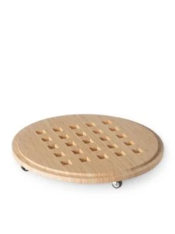 Bamboo Plant Caddy Round, 15.75" -Eco Garden Shop 8612716 204 tif