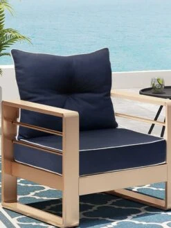 Outdoor Decor™ Seat Cushion, 24" X 24" -Eco Garden Shop 8612760 04v nv outdoor decor seat cushion 20x20 navy