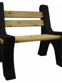 Custom Length Lightweight Indoor Or Outdoor Bench Ends -Eco Garden Shop 8612857BK 10V tif