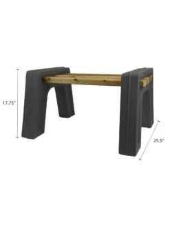 Custom Length Lightweight Indoor Or Outdoor Backless Bench Ends -Eco Garden Shop 8612858gy 06v