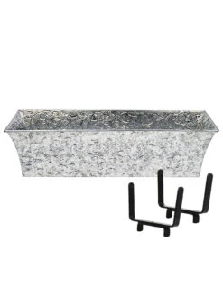 Achla Designs Handrail Flowerbox Bracket Kit For Rail -Eco Garden Shop 8612883 01v achla designs handrail flowerbox bracket kit for 2x4 inch rail