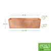 Achla Designs Solid Copper Flower Box, Large 1 Achla Designs Solid Copper Flower Box, Large -Eco Garden Shop 8612919 01v achla designs solid copper flower box large