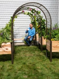 2’ X 4’ Arch Trellis For Planter Boxes -Eco Garden Shop 8612976 0549