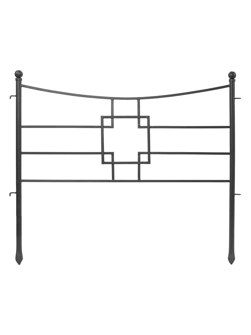 Achla Designs Square-on-Squares Fence Sections, Set Of 4 5 Achla Designs Square-on-Squares Fence Sections, Set Of 4 - Image 3