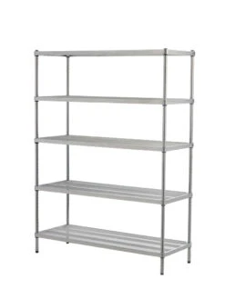 MeshWorks © 5 Tier Plant Shelving -Eco Garden Shop 8613014 10v meshworks 5 tier plant shelf silver