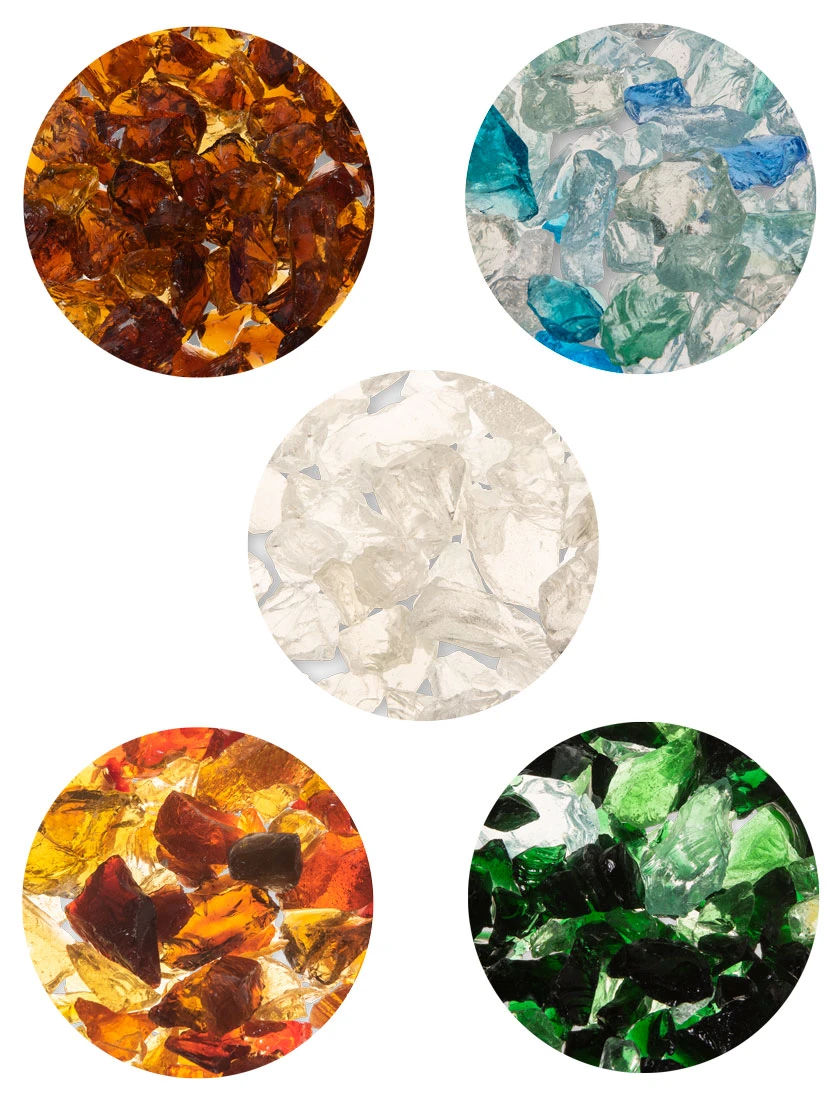 Landscape Glass Chunks Small 3 Landscape Glass Chunks Small