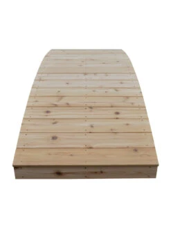 Plank Garden Bridge Unfinished 3' X 8' -Eco Garden Shop 8613100 02v
