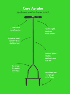 Yard Butler® Lawn Coring Aerator -Eco Garden Shop 8613158 02v