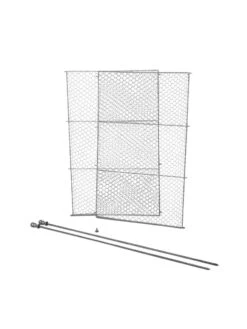 Tall Chicken Wire Critter Fence Extension Panel, Set Of 2 -Eco Garden Shop 8613262 6063 tall chicken wire critter fence extension panel set of 2 galvanized