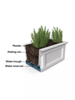 Fairfield Self-Watering Elevated Garden Bed -Eco Garden Shop 8613283 07V 3 4