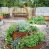 Birdies™ Corten Steel Tiered Round Raised Bed Kit, Tall -Eco Garden Shop 8613287 0013 birdies corten steel tiered round raised bed kit tall 1