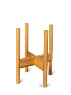 Adjustable Bamboo Plant Stand, Set Of 2 -Eco Garden Shop 8613292 7076