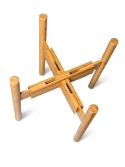 Adjustable Bamboo Plant Stand, Set Of 2 -Eco Garden Shop 8613292 7079