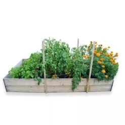 SeedSheets Organic Vegetable Garden, Easy Breezy Caprese, 4' X 8' -Eco Garden Shop 8613295 01V