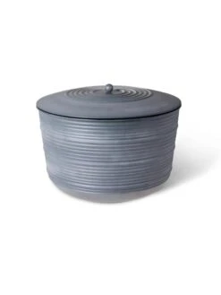 Ribbed Hose Pot With Lid 15 Ribbed Hose Pot With Lid -Eco Garden Shop 8613332 5801