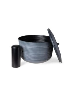 Ribbed Hose Pot With Lid 14 Ribbed Hose Pot With Lid -Eco Garden Shop 8613332 5804