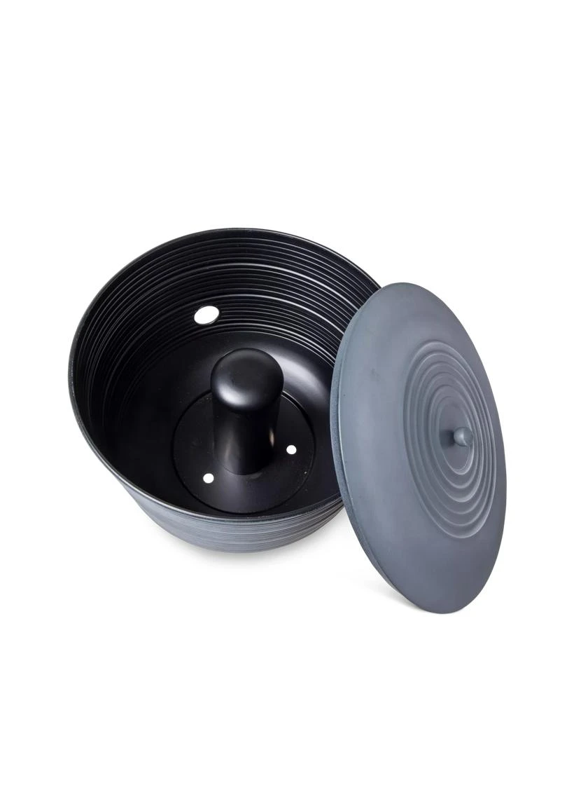 Ribbed Hose Pot With Lid 6 Ribbed Hose Pot With Lid - Image 4