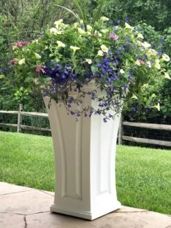 Cambridge Tall Planter, 28" Height -Eco Garden Shop 8613524 13V