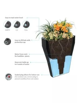 TruDrop One Pinch Planter 37 "Diameter -Eco Garden Shop 8613631 06V 3 4