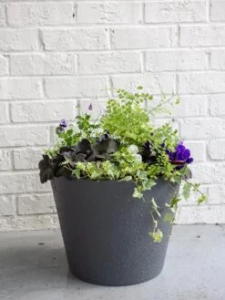 Self-Watering FiberStone Planters -Eco Garden Shop 8613676 8646 self watering fiber clay pot 17 inches