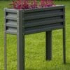 Metal Double Height Raised Garden Bed -Eco Garden Shop 8613688 05V metal elevated raised garden bed 3 4