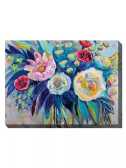 Floral Array Outdoor Wall Art -Eco Garden Shop 8614011 01V 3 4