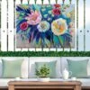 Floral Array Outdoor Wall Art -Eco Garden Shop 8614011 02V floral array outdoor wall art