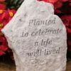 Planted To Celebrate A Life Well Lived Memorial Stone -Eco Garden Shop 8614139 01V 3 4 planted to celebrate a life memorial stone