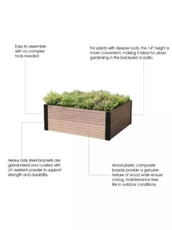 Deep Root Raised Garden Bed -Eco Garden Shop 8614254 03V 3 4