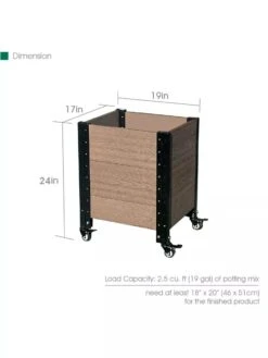 Mobile Deep Root Corner Planter -Eco Garden Shop 8614266 04V 3 4