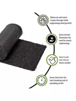 Recycled Rubber Walkway, 2' X 8' -Eco Garden Shop Rubber walkway 1