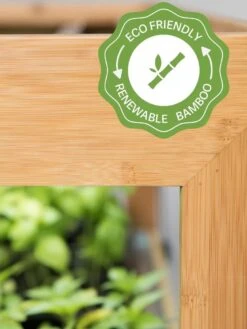 Bamboo LED Grow Light Garden For Succulents And Seeds -Eco Garden Shop bamboo grow light icon 3 4 3