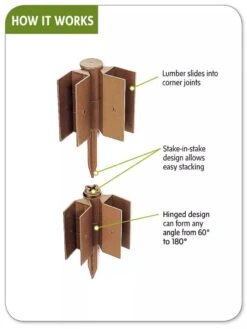 Stackable Corner Joints, Set Of 2 -Eco Garden Shop hiw 34 602