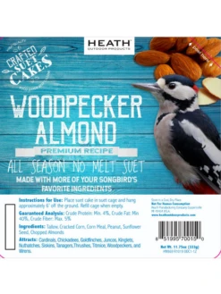 Woodpecker Almond Suet, 11.75 OZ, 12 Pack -Eco Garden Shop webimage 8613691 03V