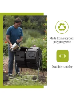 Dual Batch Composter Success Kit -Eco Garden Shop webimage Dual Compost Bin 7